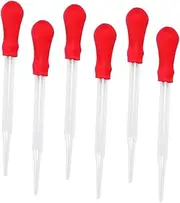 HEALSOPTHY 10 PCS Silicone Pipette Dropper Droppers for Lab Home School Experiments Reusable Liquid Transfer Tool for Making Oil Water