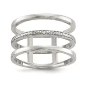 Sterling Silver Diamond Accent Ring