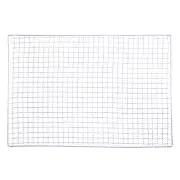 2pcs Square BBQ Grill Net 41x56cm Galvanized Iron Barbecue Mesh Mat