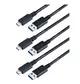 [2美國直購] USB-IF 認證 3入裝 JAVEX [USB-IF Certified][3 Pack] USB 3.1 Gen2 10Gpbs Type-C to A Cable, 1M (3.3FT)