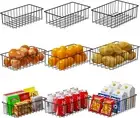 9pcs Small Wire Storage Baskets for Organizing, Pantry Organization Bins- 3sizes