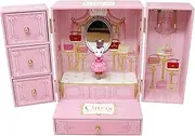 [Pink Poppy] Claris Wardrobe Musical Jewellery Box