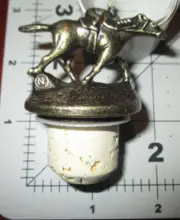 BLANTONS Bourbon SECOND N STOPPER whiskey bottle jockey buffalo trace empty d