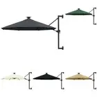 Wall-mounted Garden Parasol with LEDs Outdoor Umbrella Sun Shelter Shade vidaXL
