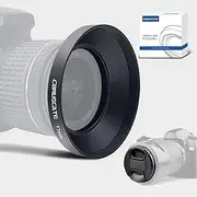 77mm Universal Metal Lens Hood,Wide Angle Lens Hood Compatible All 77mm Brands Camera Lens(and Easy to Install and Remove) 1pcs 77mm Lens Cap