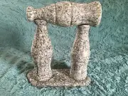 Coca Cola Coke Henge 1996 Cent. Olympics Folk Art 9200-02, Marble NEW, 7" bottle