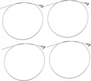 Tricycle Brake Cable Kit 4PCs Replacement Brake Wire Round Flat Head Fit for Electric Tricycles Scooters