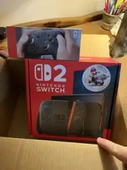 nintendo switch 2 with mario kart world and S2 pro controller bundle