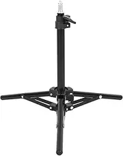 Adjustable Video Light Stand Tripod Stand 2-Section 50cm Payload 1.5KG with Universal 1/4-inch Interface for Video LED Light Phone Holder Camera