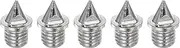 [uxcell] 5pcs Track Spikes 3/16 Inch Alloy Steel Lightweight Replacement Spikes for Sprint Short Running Track Shoes, Silver Tone