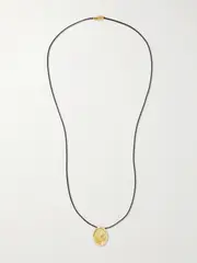 [YSSO] YSSO - Aesop Gold-plated And Cord Necklace - One size One size Gold