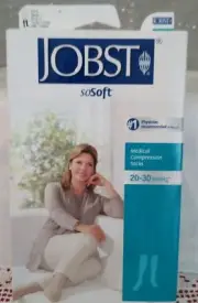 Jobst SoSoft Medical Compression Knee High Socks 20-30 mmHg Sand X-Large NEW