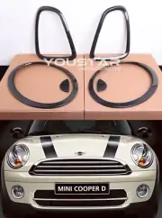 EXPRESS CARBON LOOK Headlight & Taillight Trims for MINI Cooper R56 R57 R58 R59 (for: Mini)