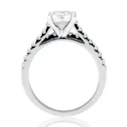 1 2/3 CT D/VS2 Gorgeous Diamond Engagement Ring Set Princess Cut 14K White Gold