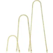Replacement Purse Chain Strap Flat Chains Iron Bag Chains Classic Style Gold
