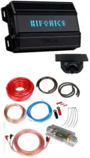 Hifonics ZD-1350.1D 1350 Watt Mono Amplifier 1 Ohm Car Audio Class-D Amp + 4 Gau