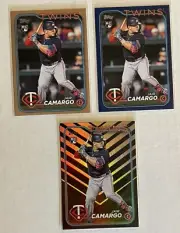 2024 Topps Update Jair Camargo RC Lot x1 Gold /2024 x1 Blue x1 Holiday