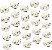 [TEHAUX] 100 Pcs Jewelry Tray Round Tray Brooch for Jewelry Brooch Crafts Brooch Making Jewelry Brooch Base Time Base DIY Stone Accessories Material Collar Pin Material Package Silver Alloy