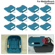 12pcs Battery Mount Holder Storage Shelf Stand Power Tools for Bosch Makita 18V