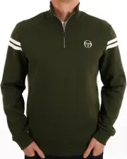 Sergio Tacchini Maurizio 1/4 Zip Sweat Khaki