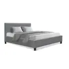 Bed Frame Double Size Grey VANKE Artiss