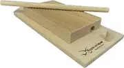 Eppicotispai Garganelli and Gnocchi Stripper with Paddle, Natural Beechwood, Brown