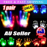 Flash House LED Gloves Flashing Finger Light Up Rave Party Doof Glow In the DaDY