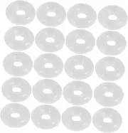 MUCKLILY 80pcs Anti-Slip Rubber Rings for Bead Necklace Spacer Snake Chain Bracelets Fits
