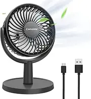 Small USB Desk Fan, 4 Speeds Portable Table Personal Fans, 310° Adjustment Mini Fan, Strong Airflow, Quiet, Lightweight, Cooling Electric Fan, 4-inch, Easy to Clean, for Home Office Bedroom
