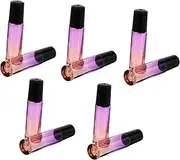 GANAZONO Pack Small Essential Oil Roller Bottle Set Portable Sub Glass Bottles for Travel Reusable Rollerball Containers Easy to Use Roller Design