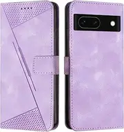 Compatible with Google Pixel 8a 5G Flip Kickstand Case Cover,Compatible with Google Pixel 8a 5G Magnetic Closure Wallet case Purple