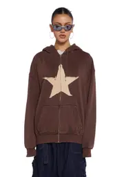 [BDG] Star Zip-Up Hoodie
