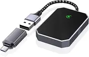 Wireless CarPlay Adapter for Apple - Stable Fast Connection for Convert Factory Wired to Wireless CarPlay Dongle Cars for iPhone - No Latency from iOS 10+ to Screen w/USB C