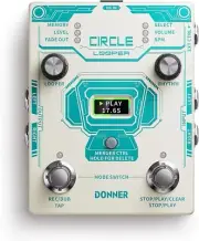 Donner Circle Looper Effects Pedal 40 Slot 160 mins Loop Drum Machine Tap Tempo