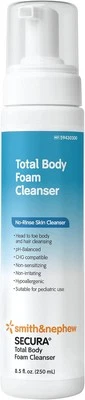 Smith+Nephew SECURA? Total Body Foam Cleanser, Foaming Waterless Body Cleanser,