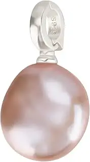 [Beebeecraft] 1 Box 1Pc Pearl Charms Natural Baroque Cultured Freshwater Keshi Oval Ball Pearl Pendants with 925 Sterling Silver Pinch Bail for Bracelet Necklace Jewellery Making