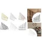 Desk Triangle Bookshelf File Folder Sorter Magazines Mails Bookend Organizer