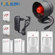 Tuya Wifi Wireless Alarm System Home Security Burglar Loudly Siren 433Mhz Motion