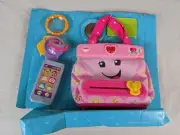 Fisher Price Laugh & Learn Smart Stages Purse Keys Cell Phone NEW NIP