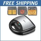 Fast Heating Sandwich Maker & Grill with Cool Touch Handle - Portable Design