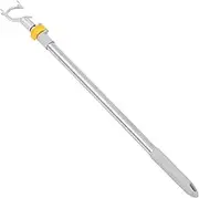 HOLIDYOYO Telescopic Clothes Rail Hanger Closet With Hook - Long Reach Reacher Shelf Wardrobe Stainless Steel Clothing Fork