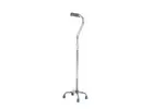 Walking Stick Quad Cane Small Base QUADSTICK Silver
