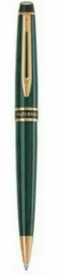 Waterman Expert II Ballpoint Pen Prussian Green & Gold Black Ink New In Box