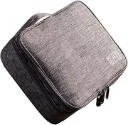 LABRIMP Multifunctional Storage Bag for Electronic Accessories Durable Cable Organizer with for Data Cables and Earphones Grey Color