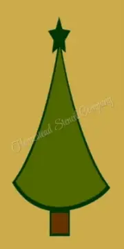 REUSABLE STENCIL 9342 8"X18" CHRISTMAS TREE - MYLAR SIGN STENCILS