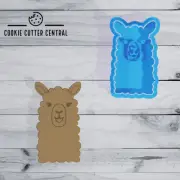 Llama Cookie Cutter and Embosser - 8.3cm x 4.7cm