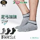 在飛比找遠傳friDay購物優惠-MarCella瑪榭 條紋足弓1/3襪 MIT台灣製 襪子-