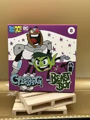 McDonald’s Happy Meal Teen Titans #8 Go Toy Cyborg & Beast Boy Toy Unopened