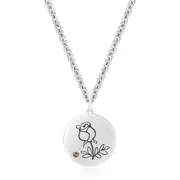 Zamel's Sterling Silver 2mm Quartz Rose June Women's Pendant Jewellery