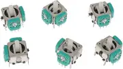 6 Pack 3D Analog Joystick Stick Rocker Switch Replacement for Nintendo Game Cube Gaming Device Parts Accessories
